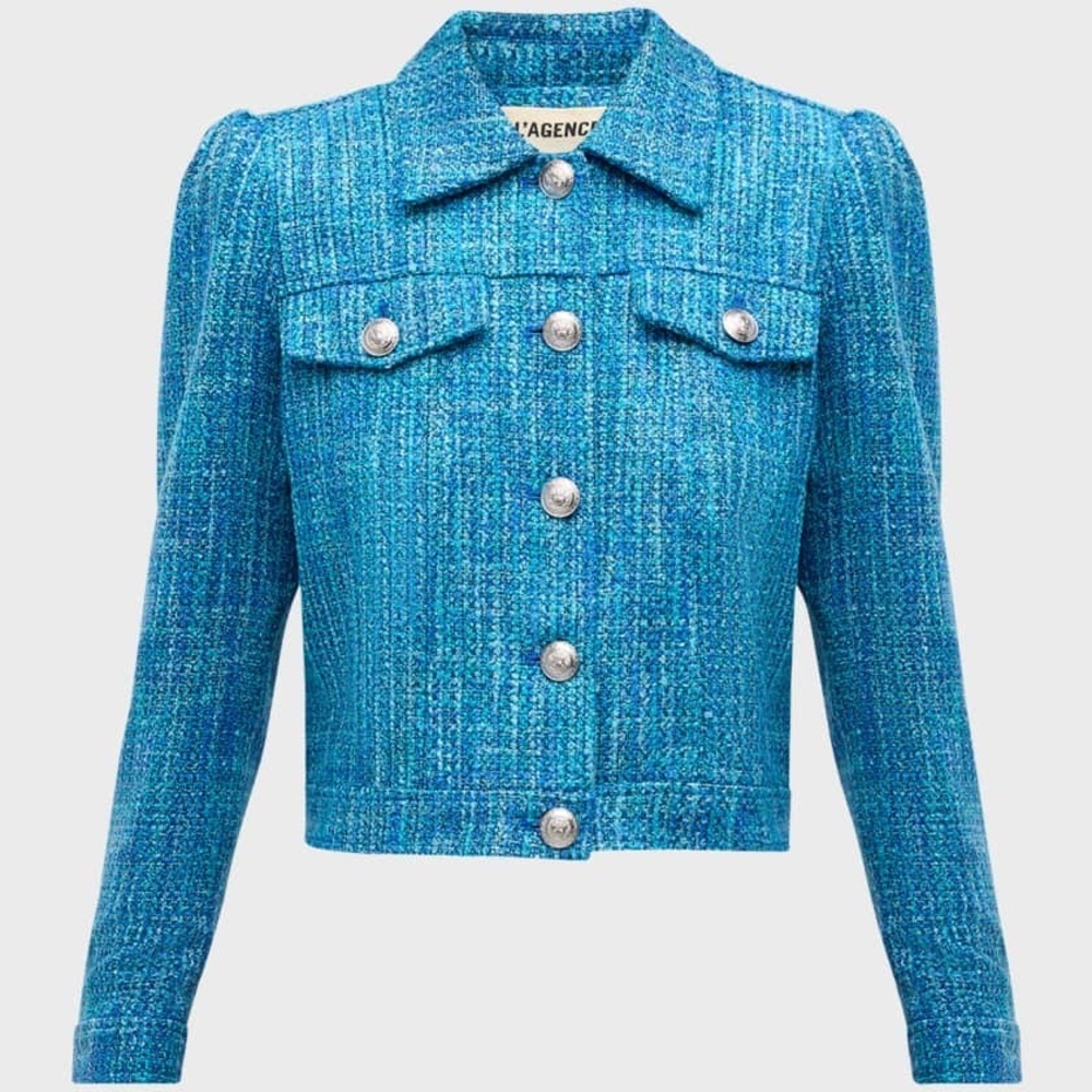 L'Agence Kasey Tweed Jacket Size XL